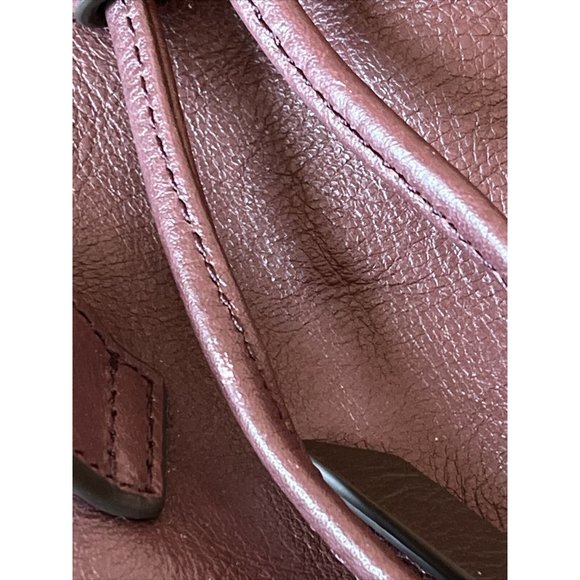 Vera Bradley Women\'s Leather Gallatin Cargo Backpack Burgundy Wine NICE! main image 15